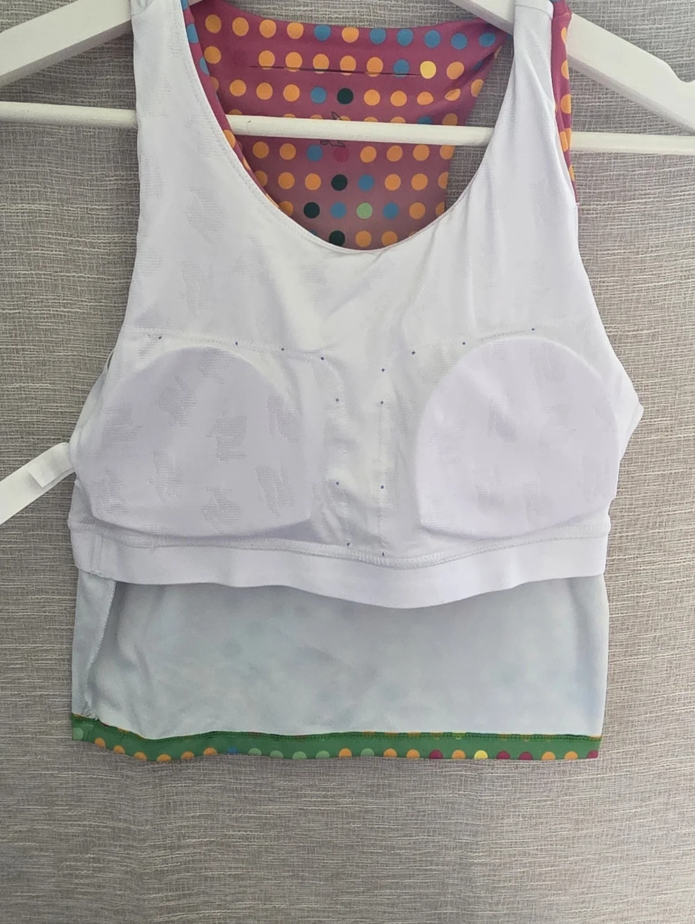 Rabbit racerback GO TIME japan Multicolor Dot-Print Active Tank Top - Picture 5 of 9